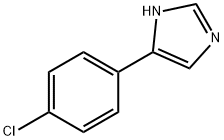 4-(4-クロロフェニル)-1H-イミダゾール 化学構造式