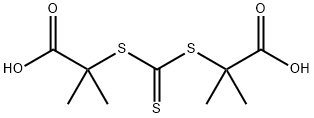 2,2'-[(THIOXOMETHYLENE)DISULFANYL]BIS(2-METHYLPROPANOIC ACID) Structure