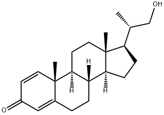 20-(羟甲基)pregna-1，4-二烯-3-酮,35525-27-0,结构式