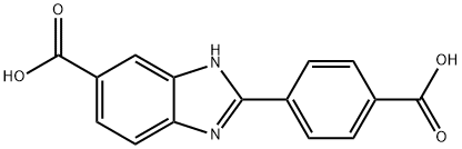 2-(4-Carboxyphenyl)-1H-benzimidazole-5-carboxylic acid Structure