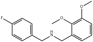 N-(2,3-二甲氧基苄基)-1-(4-氟苯基)甲胺 结构式