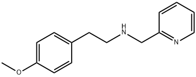 2-(4-メトキシフェニル)-N-(ピリジン-2-イルメチル)エタンアミン 化学構造式
