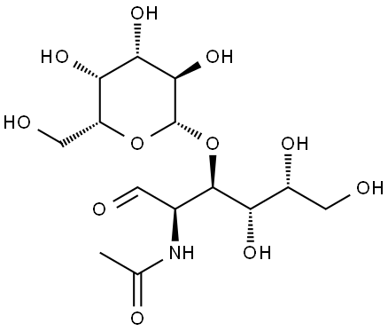 BETA-D-GAL-[1->3]-D-GALNAC Struktur