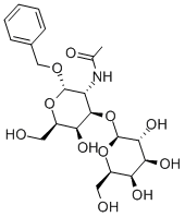 Benzyl 2-AcetaMido-2-deoxy-3-O-(β-D-galactopyranosyl) α-D-galactopyranoside Struktur
