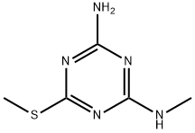 2-Methylthio-4-amino-6-methylamino-1,3,5-triazine Structure