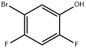 5-Bromo-2,4-difluorophenol Struktur