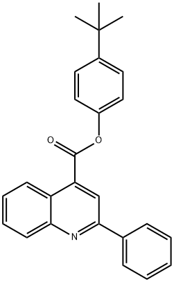 4-tert-butylphenyl 2-phenyl-4-quinolinecarboxylate Struktur