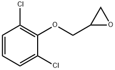 2-(2,6-二氯苯氧基甲基)环氧乙烷,3556-00-1,结构式