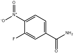 3-フルオロ-4-ニトロベンズアミド 化学構造式
