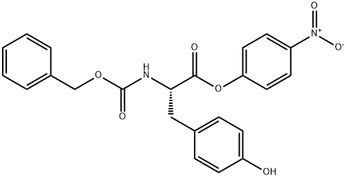 N-[(フェニルメトキシ)カルボニル]-L-チロシン4-ニトロフェニル 化学構造式