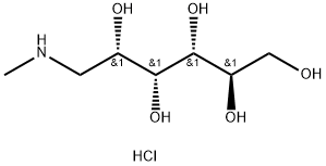 N-メチル-D-グルカミン塩酸塩 化学構造式