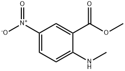 2-(甲基氨基)-5-硝基苯羧酸甲酯, 3558-14-3, 结构式