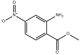 苯甲酸,2-氨基-4-硝基-,甲酯 结构式