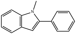 1-メチル-2-フェニルインドール 化学構造式