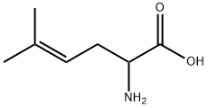 2-氨基-5-甲基-己-4-烯酸, 3558-31-4, 结构式