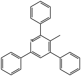 3-Methyl-2,4,6-triphenylpyridine Struktur