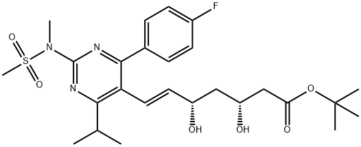 tert-Butyl rosuvastatin Struktur