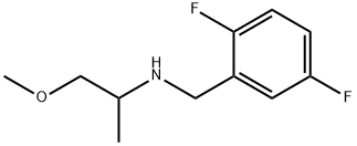 (2,5-ジフルオロベンジル)(2-メトキシ-1-メチルエチル)アミン 化学構造式