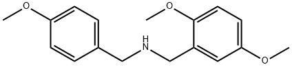(2,5-ジメトキシベンジル)(4-メトキシベンジル)アミン 化学構造式