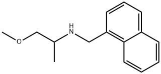 (2-METHOXY-1-METHYL-ETHYL)-NAPHTHALEN-1-YLMETHYL-AMINE Structure