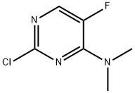 2-CHLORO-4-(DIMETHYLAMINO)-5-FLUOROPYRIMIDINE Struktur