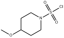 4-甲氧基哌啶-1-磺酰氯化 结构式