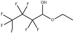 1-エトキシ-2,2,3,3,4,4,4-ヘプタフルオロ-1-ブタノール 化学構造式