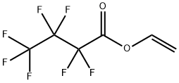 2,2,3,3,4,4,4-ヘプタフルオロ酪酸ビニル 化学構造式