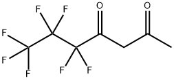 1,1,1,2,2,3,3-ヘプタフルオロ-4,6-ヘプタンジオン 化学構造式