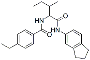 Benzamide, N-[1-[[(2,3-dihydro-1H-inden-5-yl)amino]carbonyl]-2-methylbutyl]-4-ethyl- (9CI) Structure