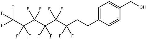 4-(3,3,4,4,5,5,6,6,7,7,8,8,8-十三氟辛基)苄醇, 356055-76-0, 结构式