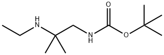 Carbamic acid, [2-(ethylamino)-2-methylpropyl]-, 1,1-dimethylethyl ester (9CI) Struktur