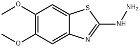 2-HYDRAZINO-5,6-DIMETHOXY-1,3-BENZOTHIAZOLE 结构式