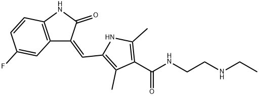 N-デスエチルスニチニブ 化学構造式