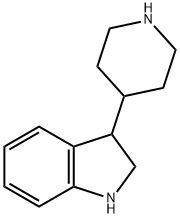 1H-Indole, 2,3-dihydro-3-(4-piperidinyl)- Structure