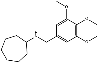 N-(3,4,5-トリメトキシベンジル)シクロヘプタンアミン HYDROBROMIDE 化学構造式