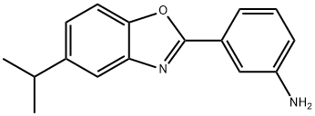 3-(5-ISOPROPYL-BENZOOXAZOL-2-YL)-PHENYLAMINE Structure