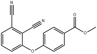 3-(2-METHOXYCARBONYL PHENOXY)-PHTHALONITRILE 化学構造式