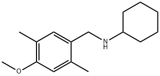 N-(4-メトキシ-2,5-ジメチルベンジル)シクロヘキサンアミン HYDROBROMIDE 化学構造式