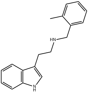 2-(1H-インドール-3-イル)-N-(2-メチルベンジル)エタンアミン 化学構造式