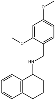 (2,4-ジメトキシベンジル)1,2,3,4-テトラヒドロナフタレン-1-イルアミン 化学構造式