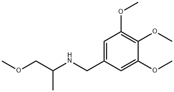 (2-メトキシ-1-メチルエチル)(3,4,5-トリメトキシベンジル)アミン HYDROBROMIDE 化学構造式
