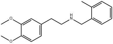 2-(3,4-二甲氧基苯基)-N-(2-甲基苄基)乙-1-胺, 356093-47-5, 结构式