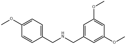(3,5-ジメトキシベンジル)(4-メトキシベンジル)アミン HYDROBROMIDE 化学構造式