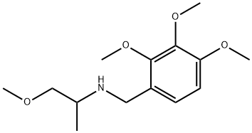 (2-メトキシ-1-メチルエチル)(2,3,4-トリメトキシベンジル)アミン HYDROBROMIDE 化学構造式