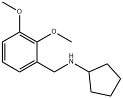 N-(2,3-ジメトキシベンジル)シクロペンタンアミン 化学構造式