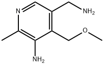 3-氨基-5-氨甲基-4-甲氧甲基-2-甲基吡啶,35623-09-7,结构式