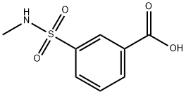 3-[(メチルアミノ)スルホニル]ベンゼンカルボン酸 化学構造式