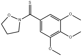 2-(3,4,5-Trimethoxythiobenzoyl)isoxazolidine Structure