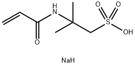 2-甲基-2-[(1-氧代-2-丙烯基)氨基]-1-丙基磺酸单钠盐的均聚物, 35641-59-9, 结构式